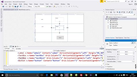 wpf grid row and column definition